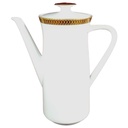 Kaffeekanne Kanne Goldrand 1,2 L Thomas Porzellan Unbekannte Formen Weiß gebraucht - sehr gut