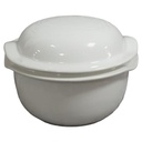 Deckeldose Porzellan weiß H 11,6 cm