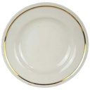 Suppenteller Goldrand 24,5 cm Schönwald Alt Relief gebraucht - akzeptabel