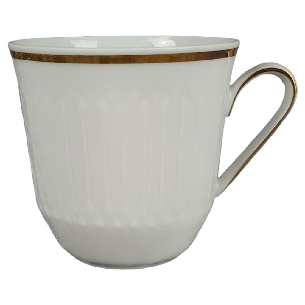 Hutschenreuther Luxor Goldrand 3 mm Kaffeetasse H 7,5 cm