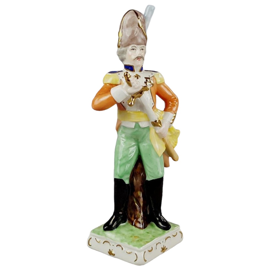 [458119651] Wagner & Apel Porzellanfigur Soldat H 19,5 cm