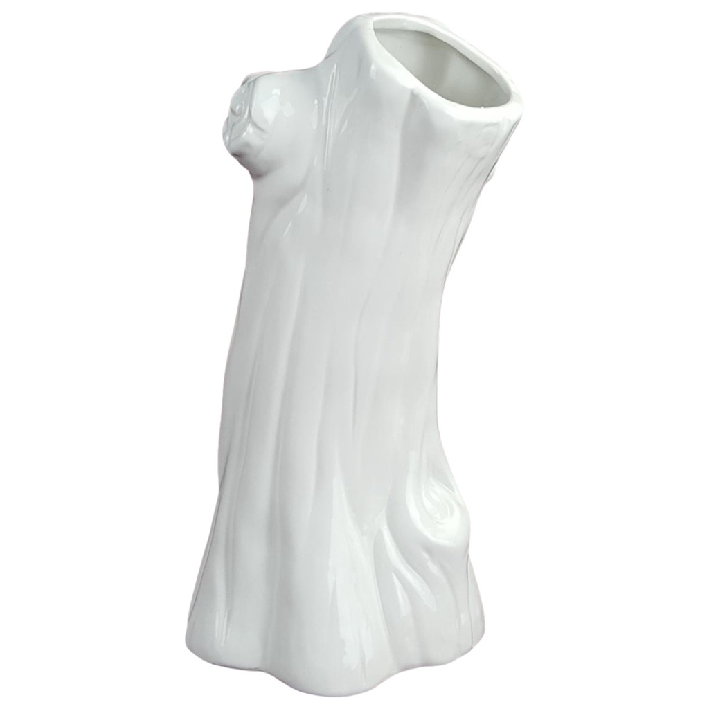 [458119660] Porzellanvase Dekovase Blumenvase H 27 cm weiß