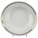 Suppenteller Goldrand 24,7 cm Schönwald Form 301 Weiß gebraucht - akzeptabel