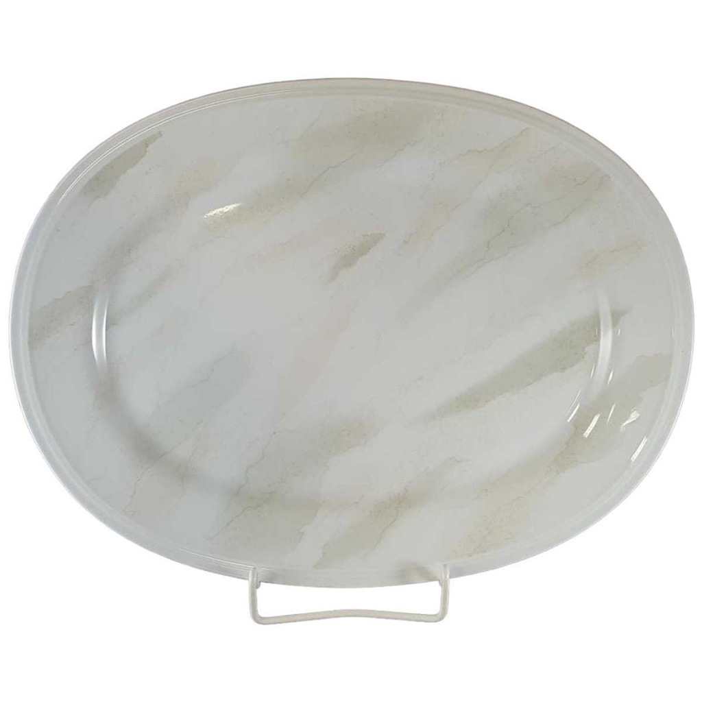 [45811969] Servierplatte Speiseplatte Fleischplatte Steakplatte 37,5x28,4 cm Tirschenreuth Venezia Palazzo gebraucht - neuwertig
