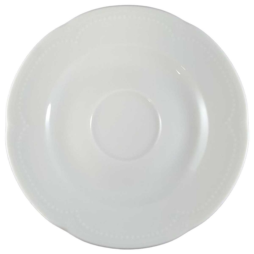 [45811971] Untertasse für Kaffee 14,5 cm Graf von Henneberg Viktoria Weiß gebraucht - neuwertig