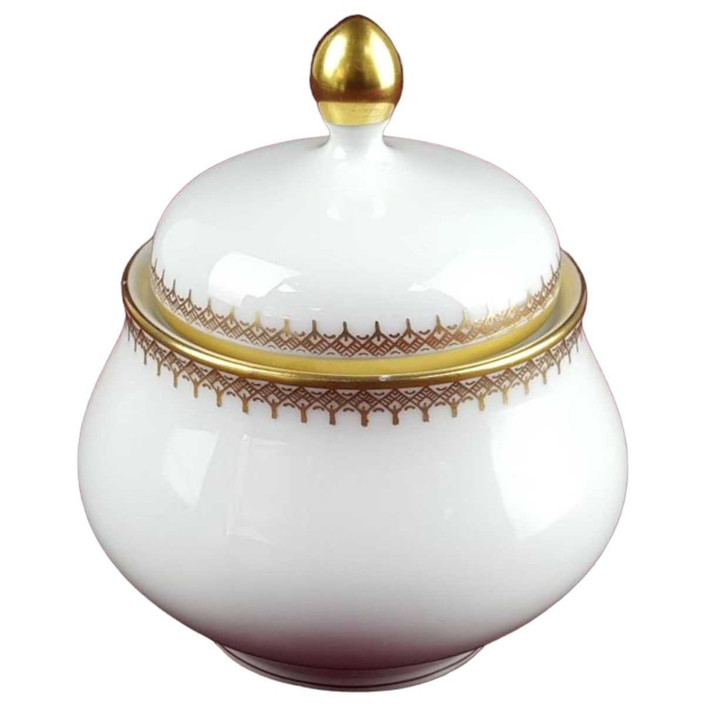 [458119793] Zuckerdose Eschenbach Alte Formen Goldbordüre W 555 gebraucht - gut