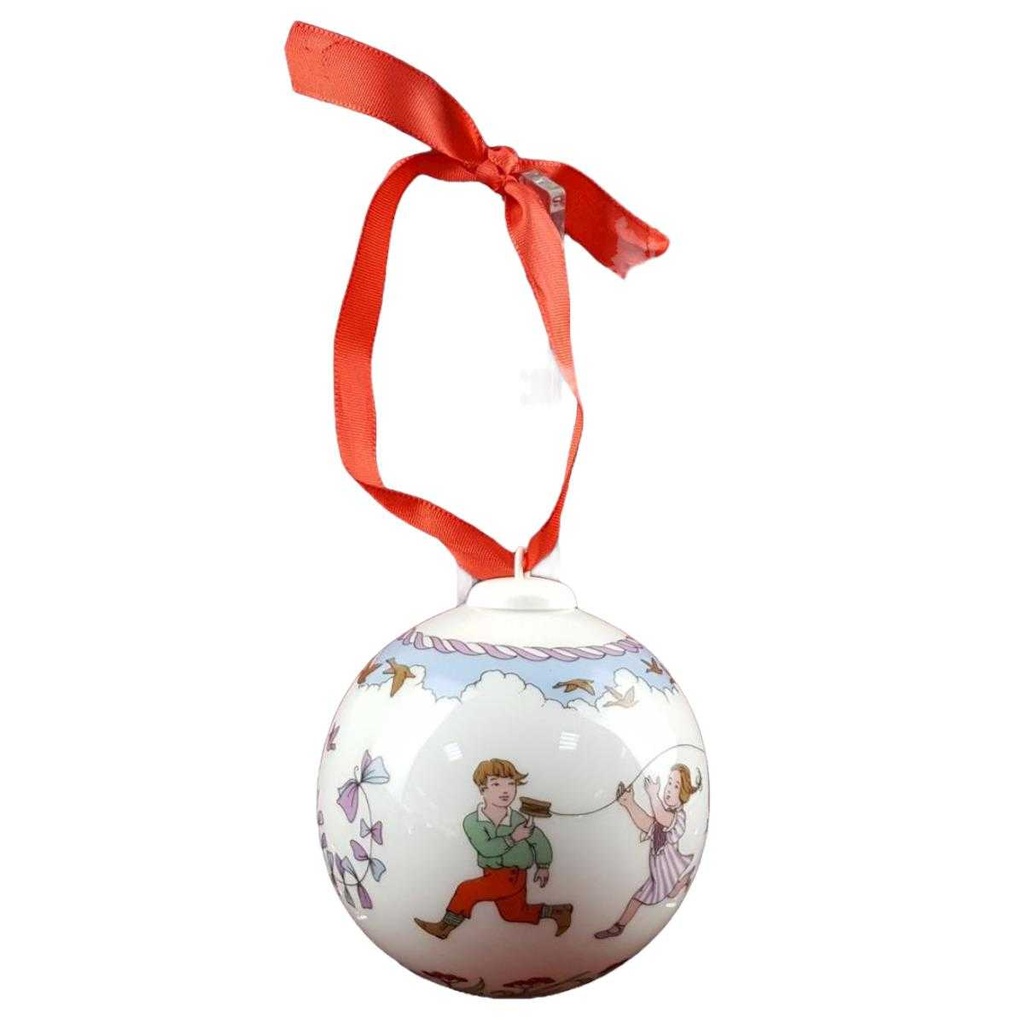 [458119795-1991] Weihnachtskugel Hutschenreuther 1991 Drachenfliegen gebraucht - neuwertig