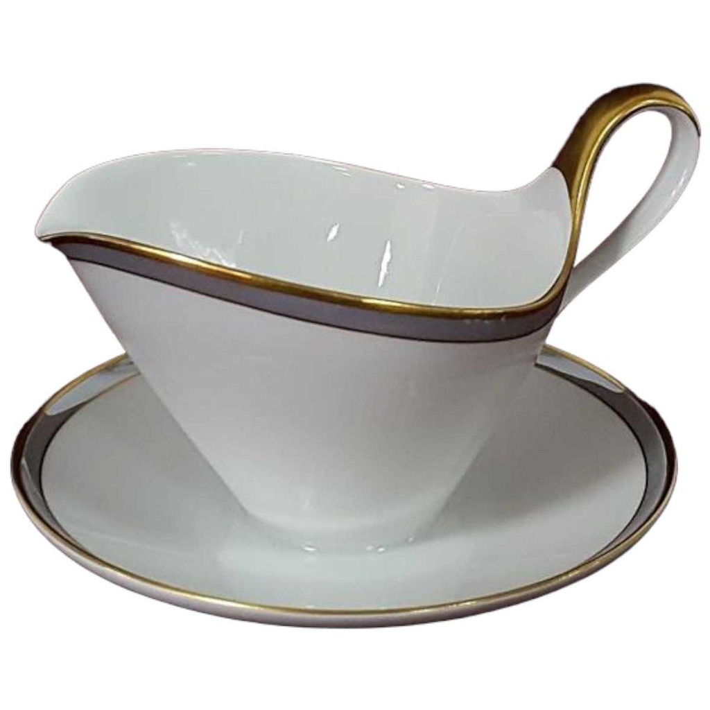 [458119807] Sauciere 1tlg Heinrich Grazie Grauband Gold gebraucht - gut