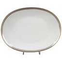 Fleischplatte Steakplatte 29,2x22 cm Heinrich Grazie Grauband Gold gebraucht - gut
