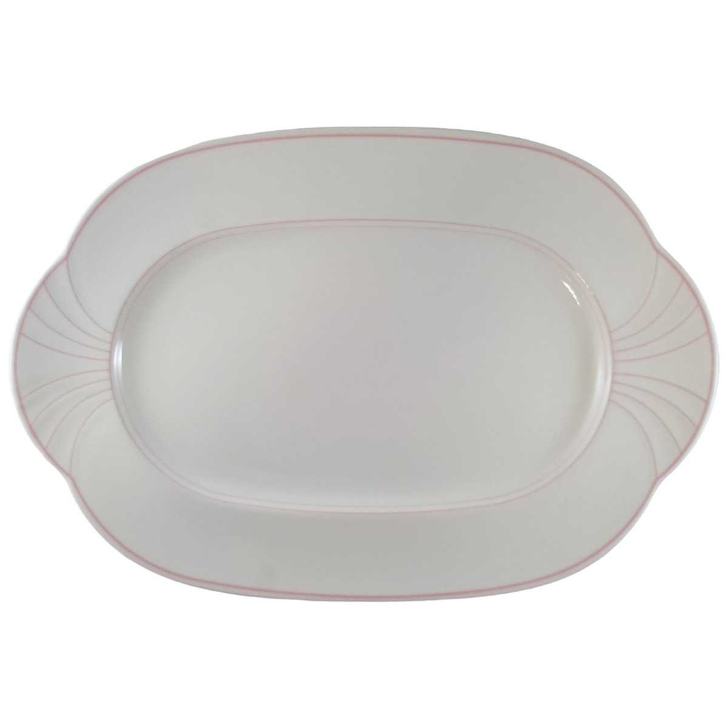 [45812003] Servierplatte Speiseplatte Fleischplatte Steakplatte 34,4x23,3 cm Villeroy & Boch Palatino Rosa gebraucht - neuwertig