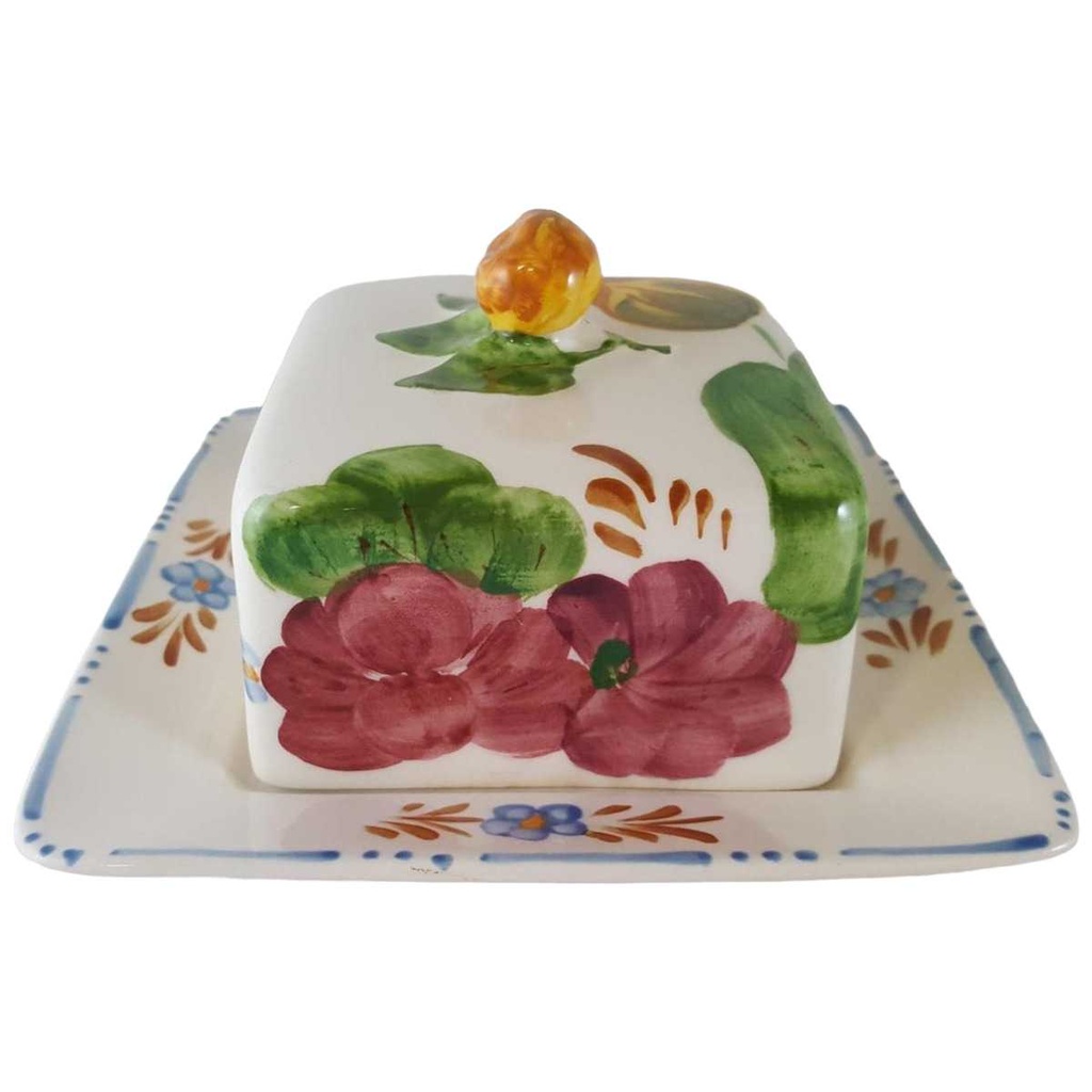 [45812043] Butterdose Butterglocke Simpsons Ltd Chanticleer Ware Belle Fiore gebraucht - gut