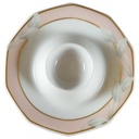 Eierbecher mit Schalenablage Goldrand 11,9 cm Winterling Marktleuthen Blättermotiv Rosa gebraucht - neuwertig