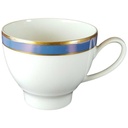 Kaffeetasse Tasse Seltmann Weiden Vohenstrauß Strichmuster Blau Gold gebraucht - sehr gut