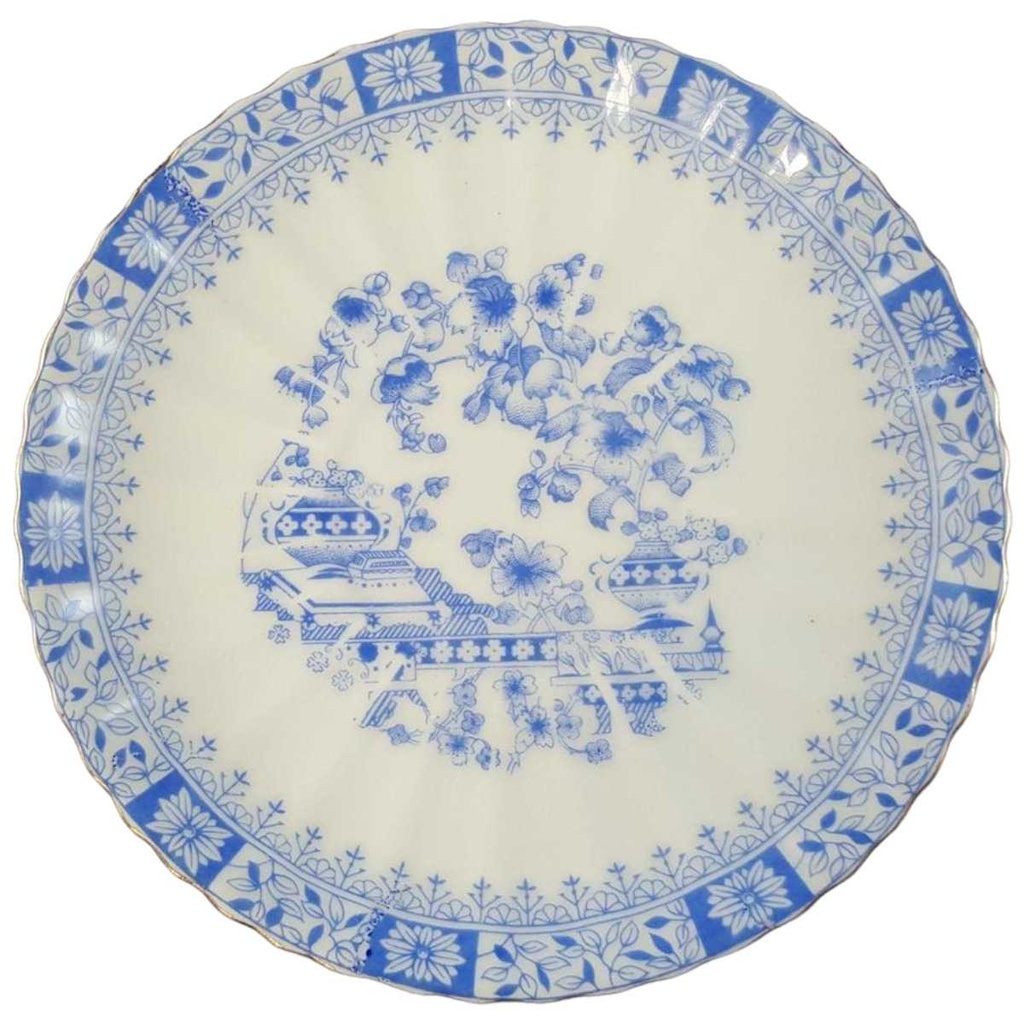 [45812183] Untertasse für Kaffee Seltmann Weiden Dorothea China Blau gebraucht - akzeptabel