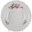 Schüssel Goldrand 16 cm Walbrzych Poland Relief Blumendekor Blumen gebraucht - sehr gut