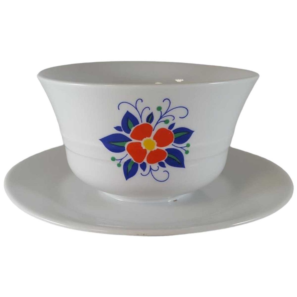 Sauciere 1tlg Winterling Marktleuthen Blumenmotiv bunt gebraucht - sehr gut