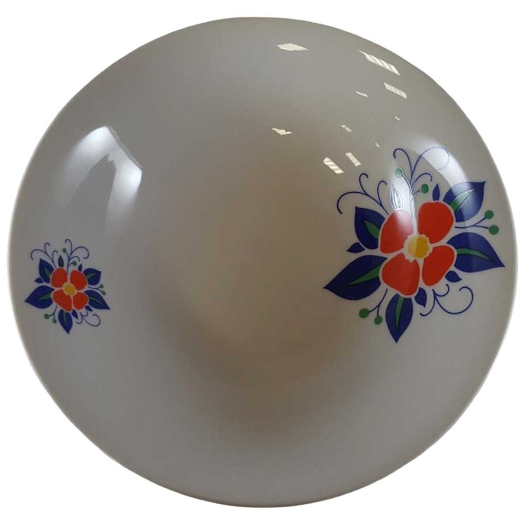 Schüssel Servierschüssel 23,8 cm Winterling Marktleuthen Blumenmotiv bunt gebraucht - sehr gut