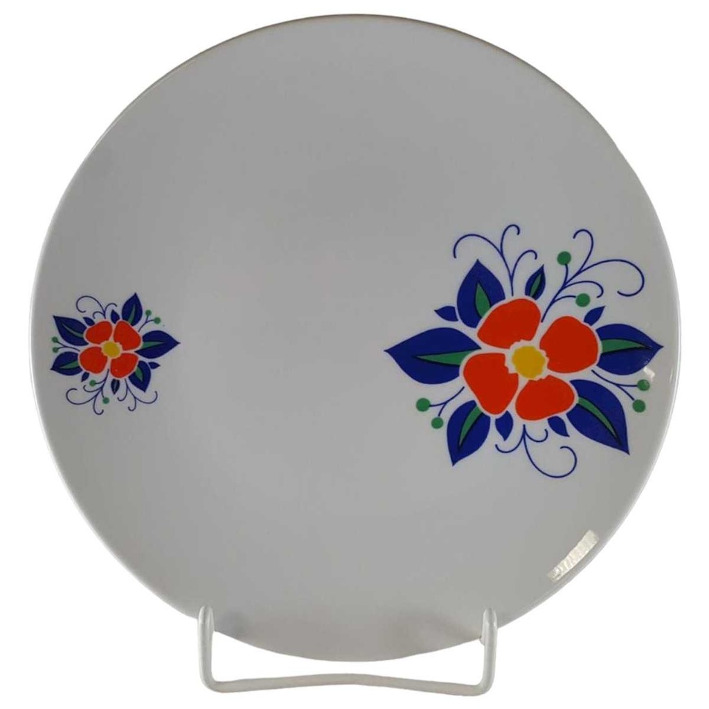Speiseteller Essteller 24,3 cm Winterling Marktleuthen Blumenmotiv bunt gebraucht - sehr gut