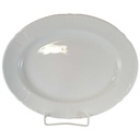 Servierplatte Speiseplatte Fleischplatte Steakplatte 33,5x26,7 cm Formano Windsor Weiß gebraucht - neuwertig