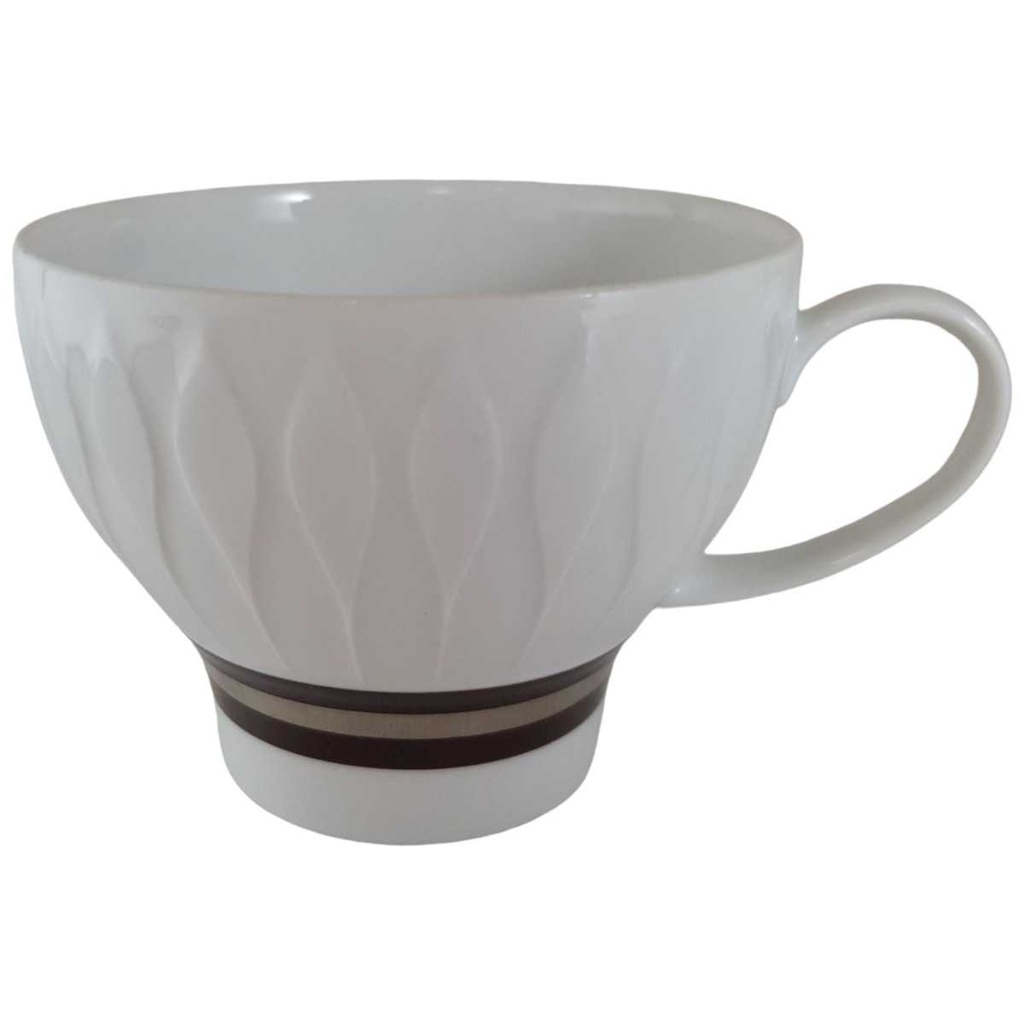 [45812285] Kaffeetasse Tasse Thomas Porzellan Lanzette Platin Braun gebraucht - gut