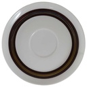 Untertasse für Kaffee Thomas Porzellan Lanzette Platin Braun gebraucht - gut