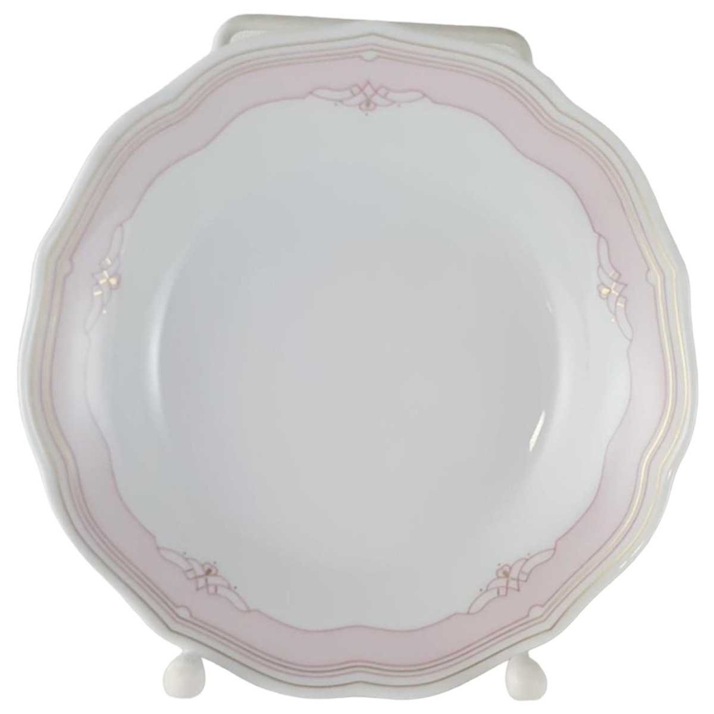 [45812321] Untertasse für Kaffee 13,7 cm Hutschenreuther Maria Theresia Windsor rosé gebraucht - sehr gut