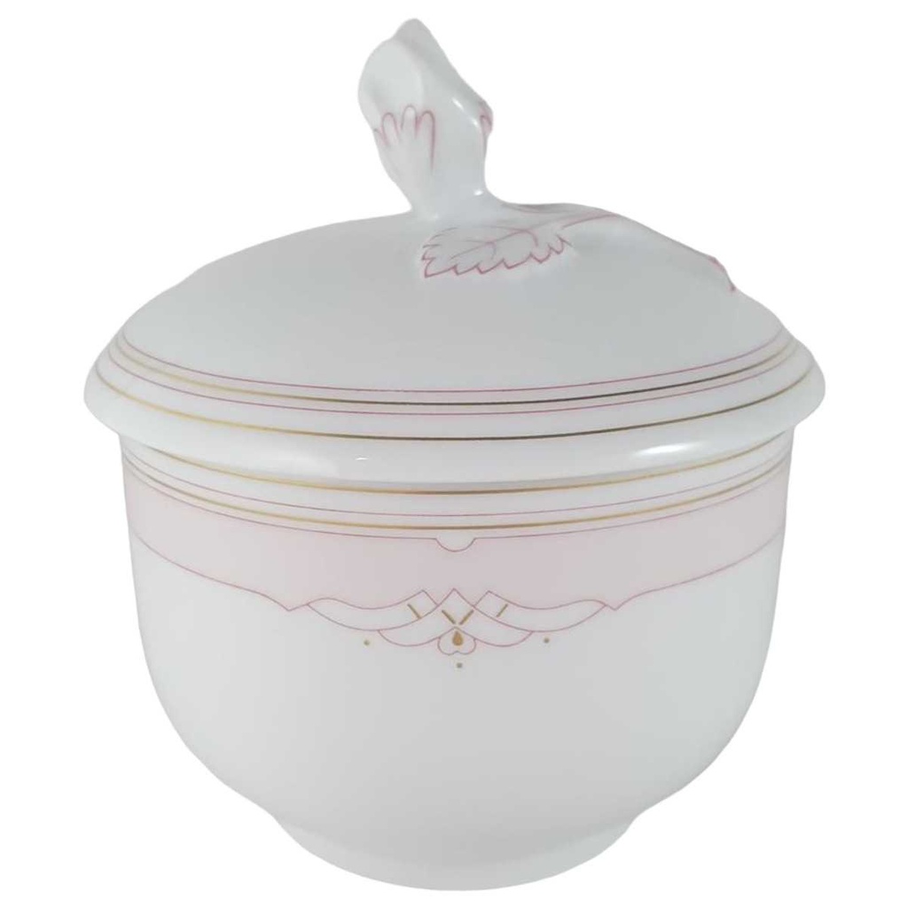 [45812323] Zuckerdose Hutschenreuther Maria Theresia Windsor rosé gebraucht - sehr gut