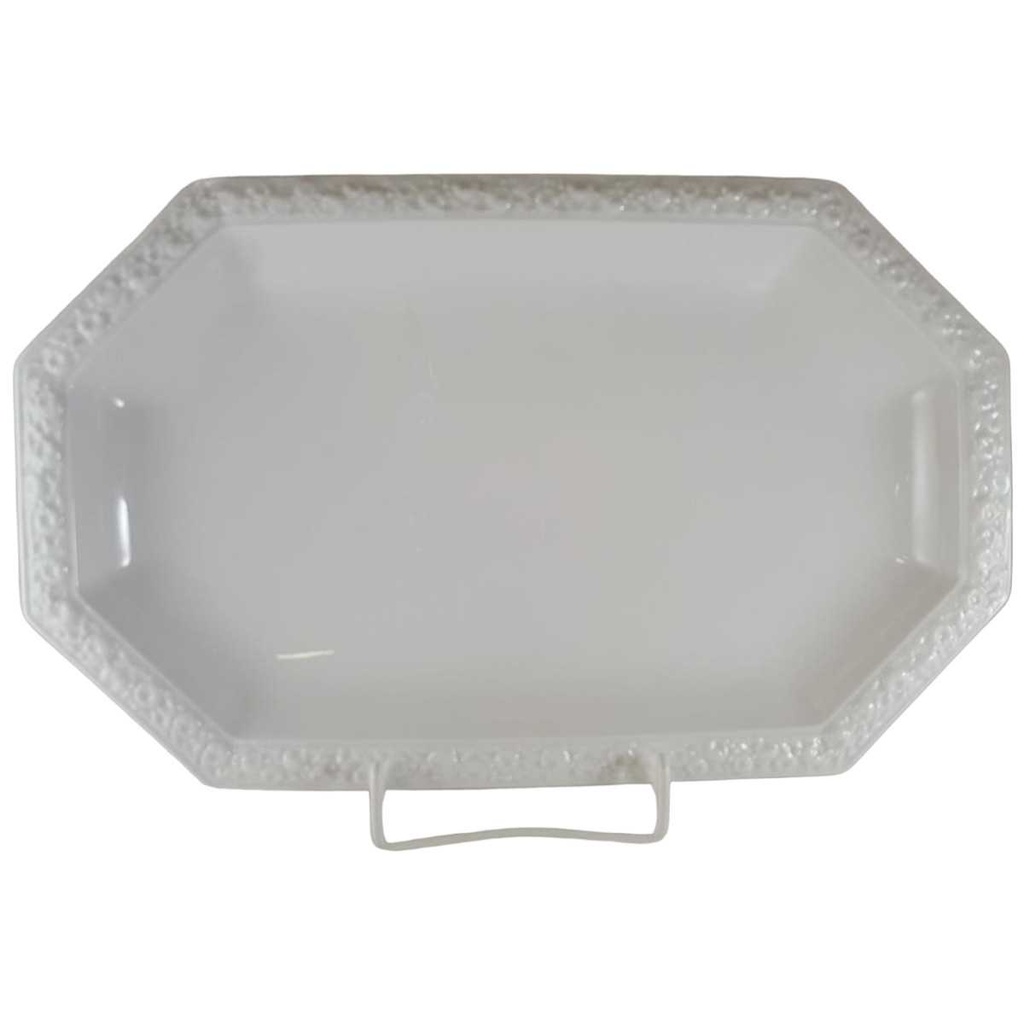 [45812340] Fleischplatte 37,5x23,5 cm Rosenthal Maria Weiß gebraucht - sehr gut