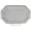 Fleischplatte 37,5x23,5 cm Rosenthal Maria Weiß gebraucht - sehr gut