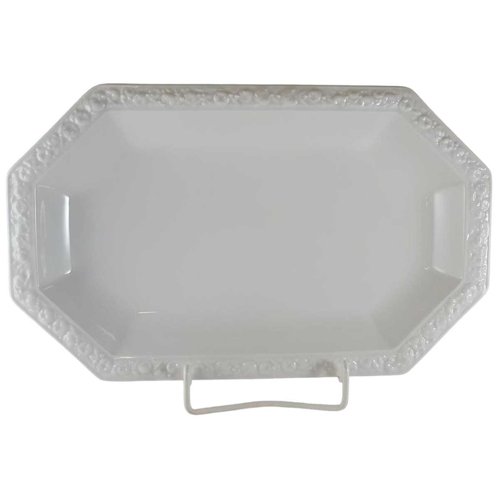 [45812341] Fleischplatte 32,7x20,1 cm Rosenthal Maria Weiß gebraucht - sehr gut