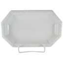 Fleischplatte 24,5x15,5 cm Rosenthal Maria Weiß gebraucht - sehr gut