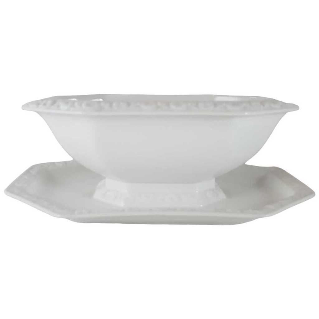 [45812349] Sauciere mit Teller 1tlg Rosenthal Maria Weiß gebraucht - sehr gut