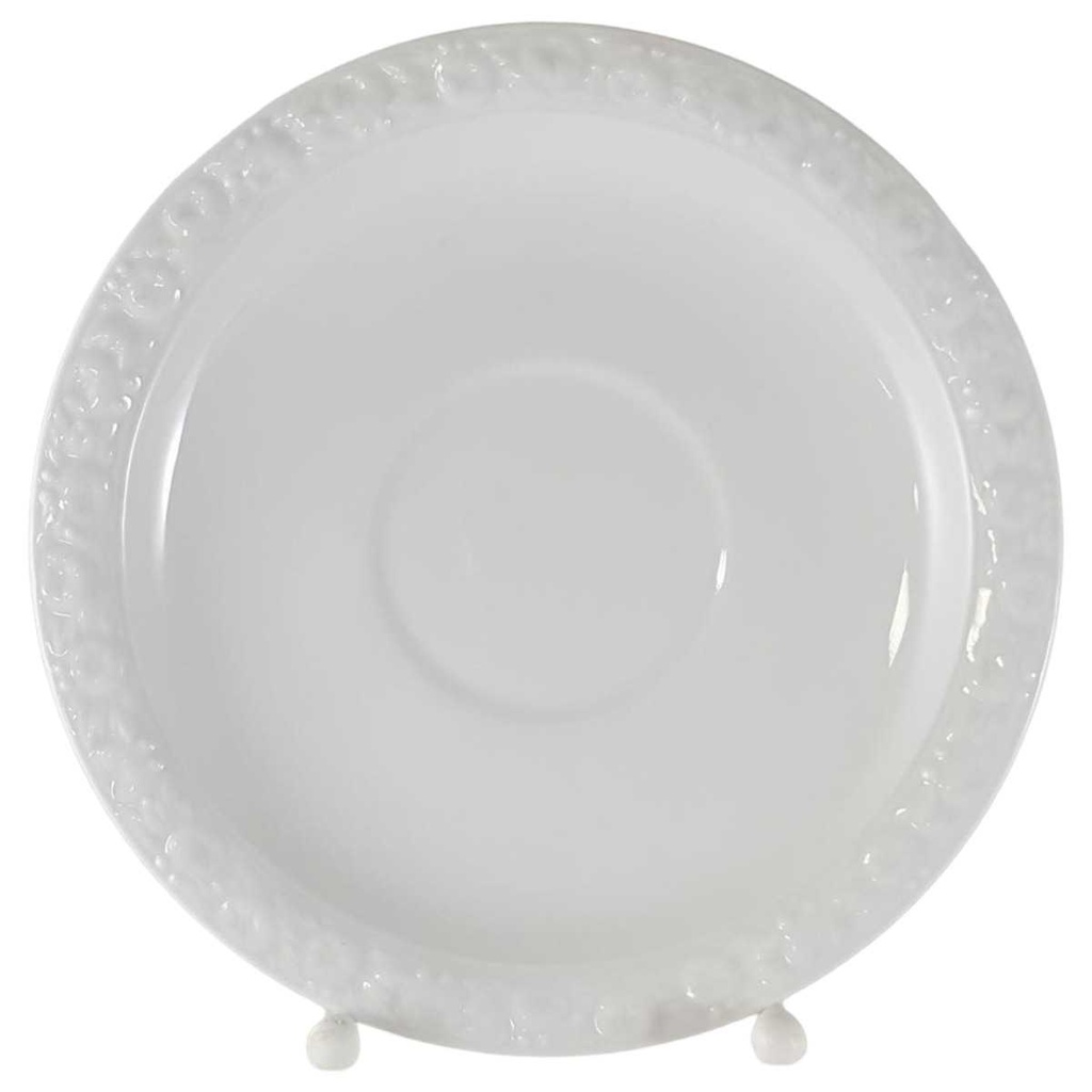 [45812358] Untertasse für Tee 16 cm Rosenthal Maria Weiß Classic Rose gebraucht - sehr gut