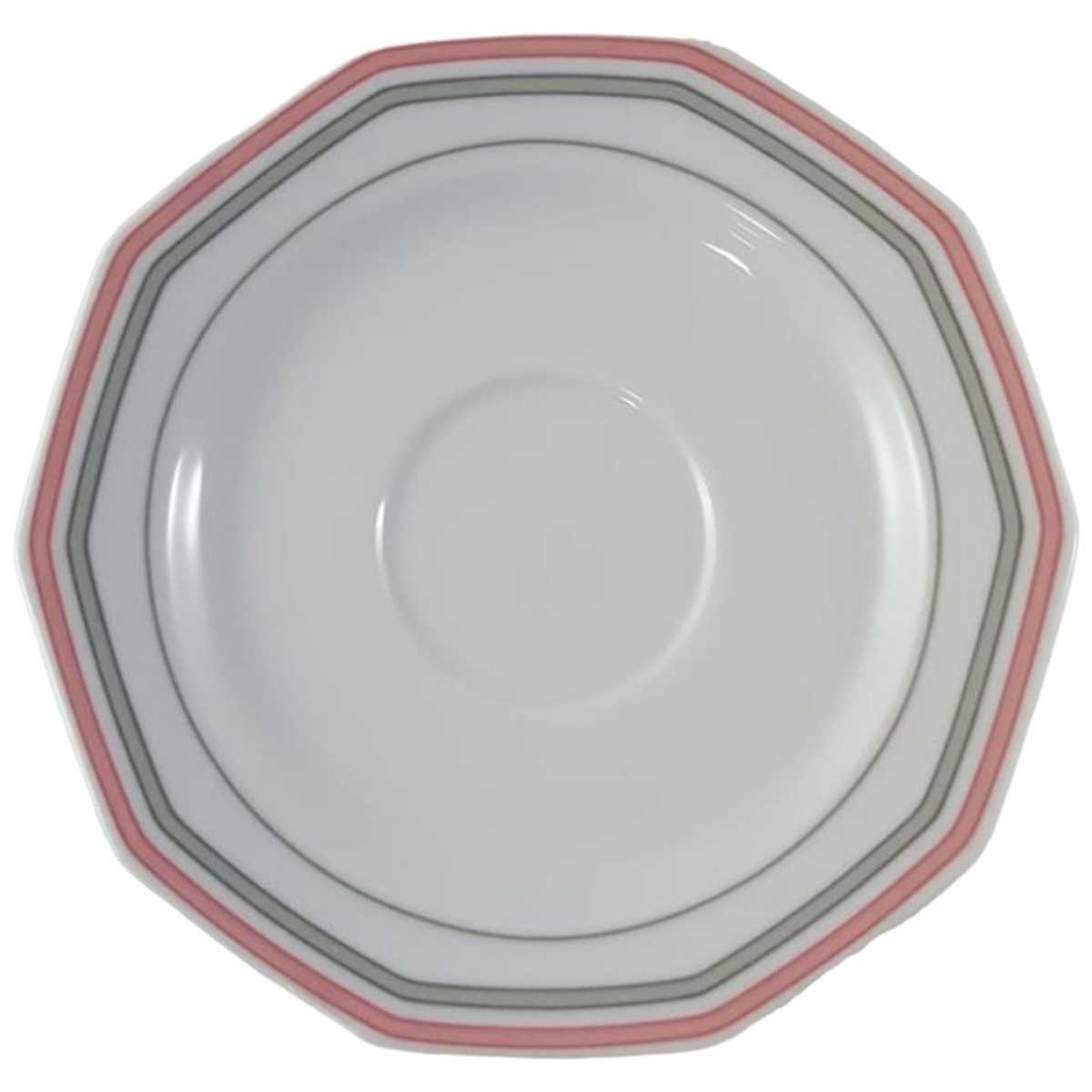 [45812373] Untertasse für Kaffee 14 cm Winterling Marktleuthen Bunte Streifen gebraucht - sehr gut
