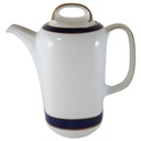 Kaffeekanne Kanne Goldrand 1,3 L Eschenbach Hannover Form 630 Echt Kobalt mit gebraucht - gut