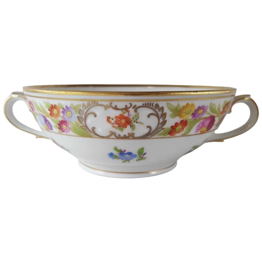 Suppentasse Schumann Arzberg Form Dresden Dresdner Blume Empress gebraucht - gut
