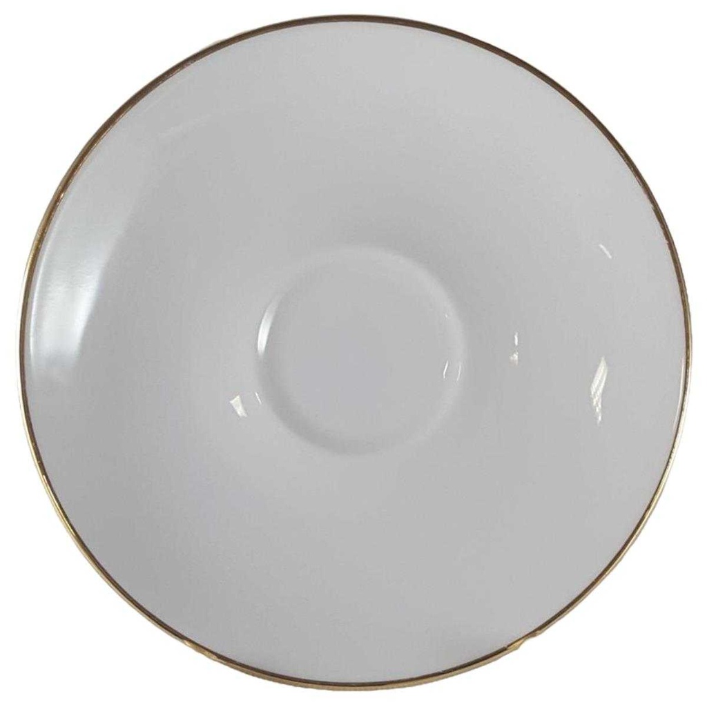 [45812488] Untertasse Goldrand 14 cm Eschenbach Alte Formen 2 mm gebraucht - gut