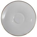 Untertasse Goldrand 14 cm Eschenbach Alte Formen 2 mm gebraucht - gut