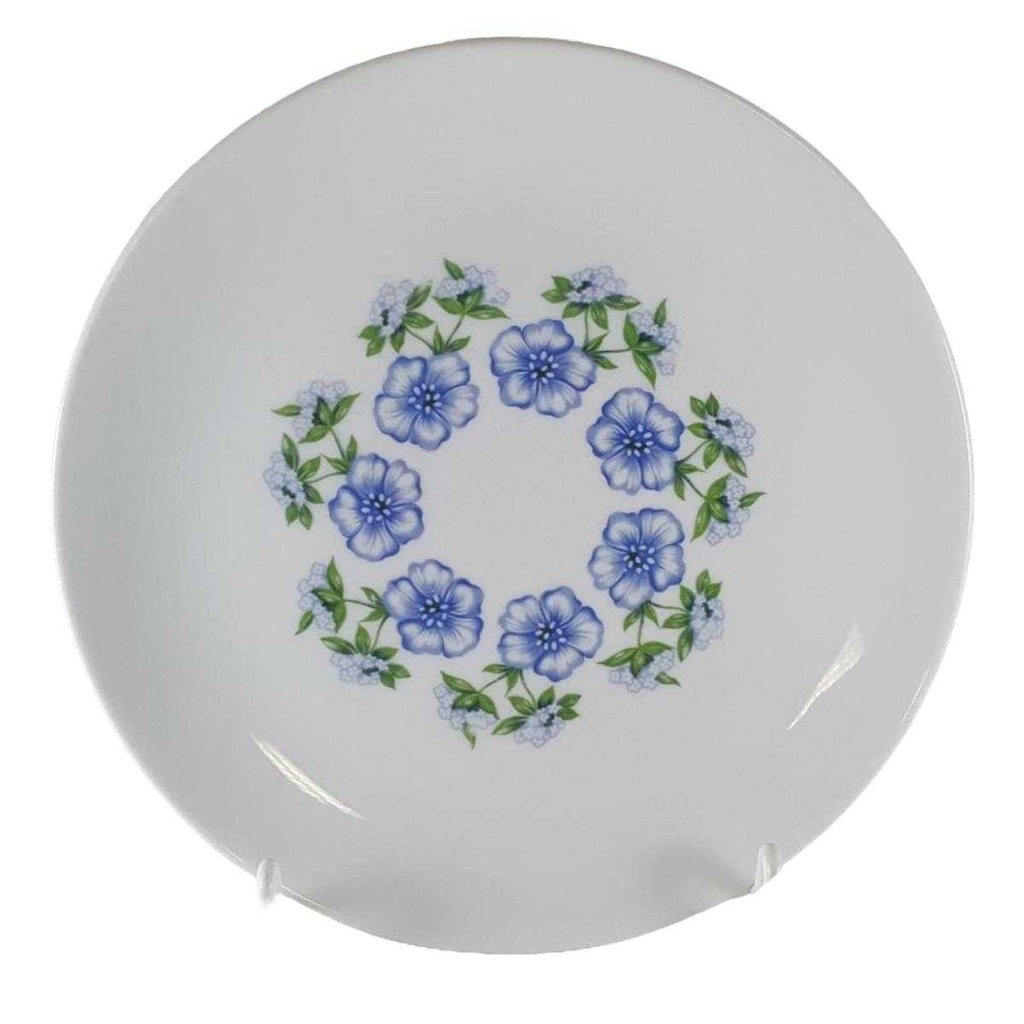 [45812495] Kuchenteller 19,2 cm Winterling Kirchenlamitz Blumendekor blau grün Blumen gebraucht - gut