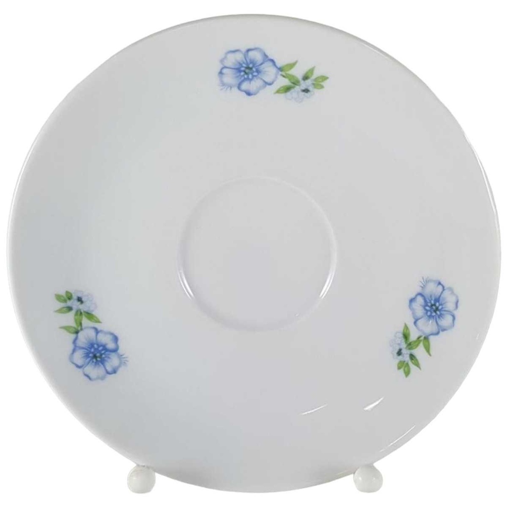 [45812496] Untertasse für Kaffee 14,2 cm Winterling Kirchenlamitz Blumendekor blau grün Blumen gebraucht - gut