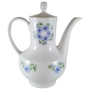 Kaffeekanne Kanne 1,35 L Winterling Kirchenlamitz Blumendekor blau grün Blumen gebraucht - sehr gut