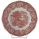 Speiseteller Essteller 25 cm Enoch Wedgwood Woodland Rot gebraucht - akzeptabel