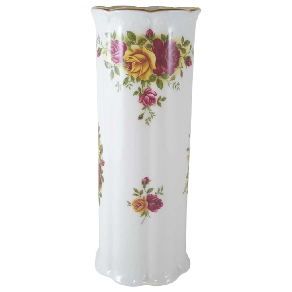 [45812543] Vase 20,3 cm Royal KPM Bavaria Moosrose gebraucht - sehr gut