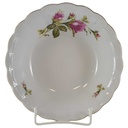 Schüssel Goldrand 23 cm Walbrzych Poland Relief Blumendekor Blumen gebraucht - gut