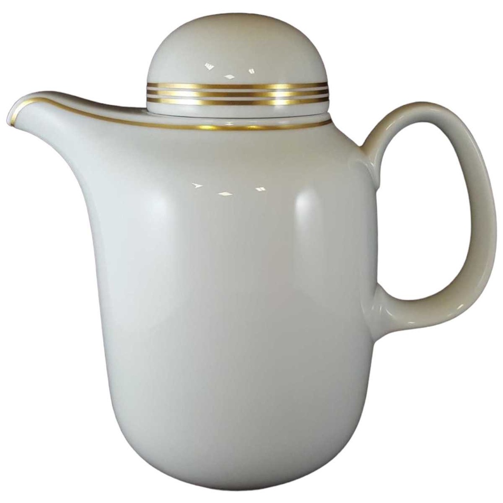 [45812583] Kaffeekanne Kanne 1,4 L Arzberg Brasilia Goldstreifen Weiß gebraucht - sehr gut