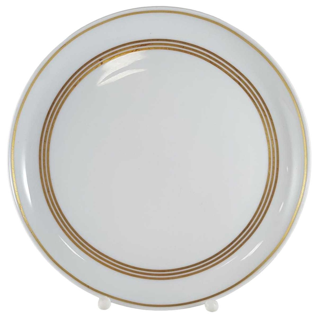 [45812587] Kuchenteller Dessertteller Frühstücksteller 19,9 cm Arzberg Brasilia Goldstreifen Weiß gebraucht - gut