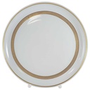 Kuchenteller Dessertteller Frühstücksteller 19,9 cm Arzberg Brasilia Goldstreifen Weiß gebraucht - gut
