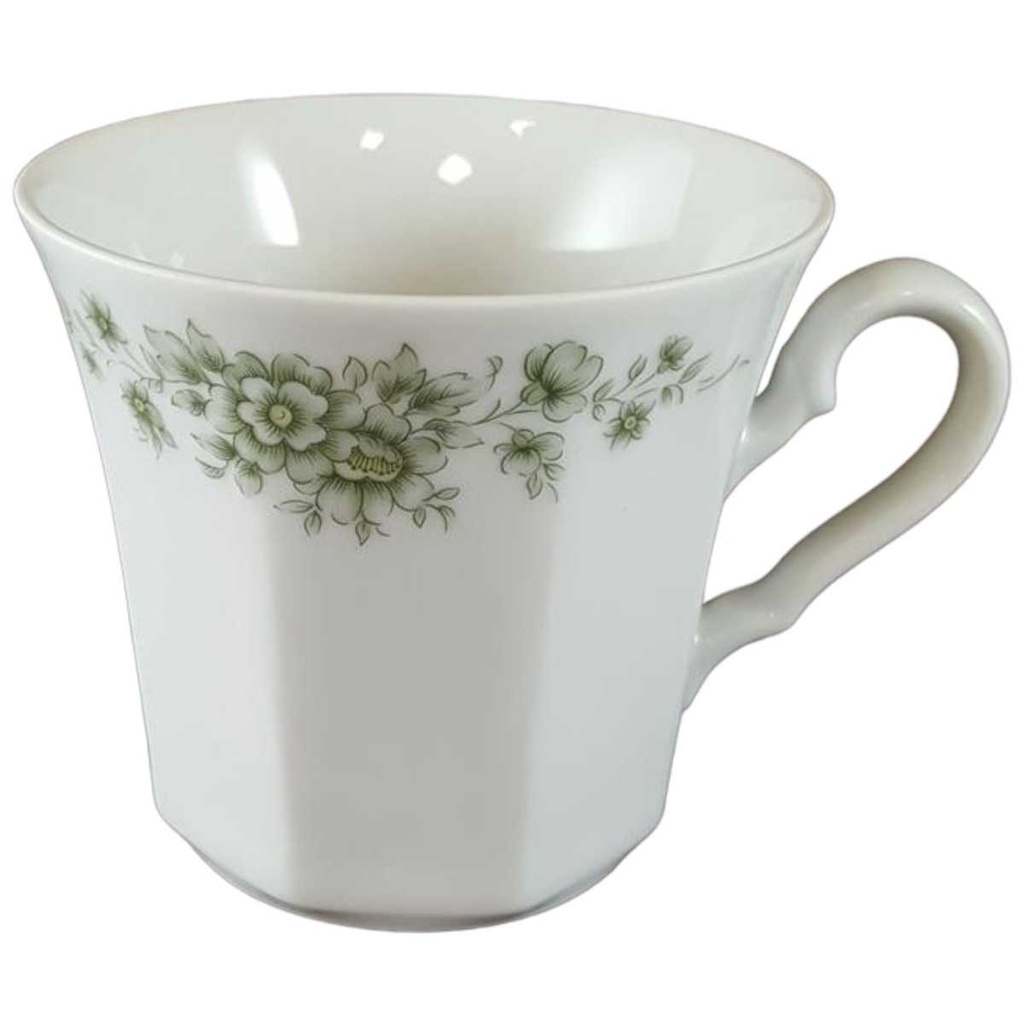 [45812595] Kaffeetasse Tasse Winterling Röslau grüne Blumen gebraucht - sehr gut
