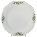 Kuchenteller Dessertteller Frühstücksteller 19,6 cm Winterling Röslau grüne Blumen Grün gebraucht - gut
