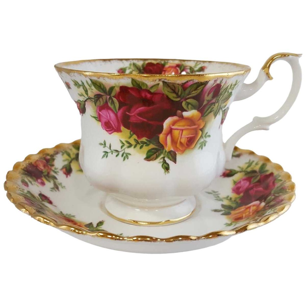 Teetasse Tasse Kaffeetasse/Teetasse mit Untertasse Royal Albert Old Country Roses